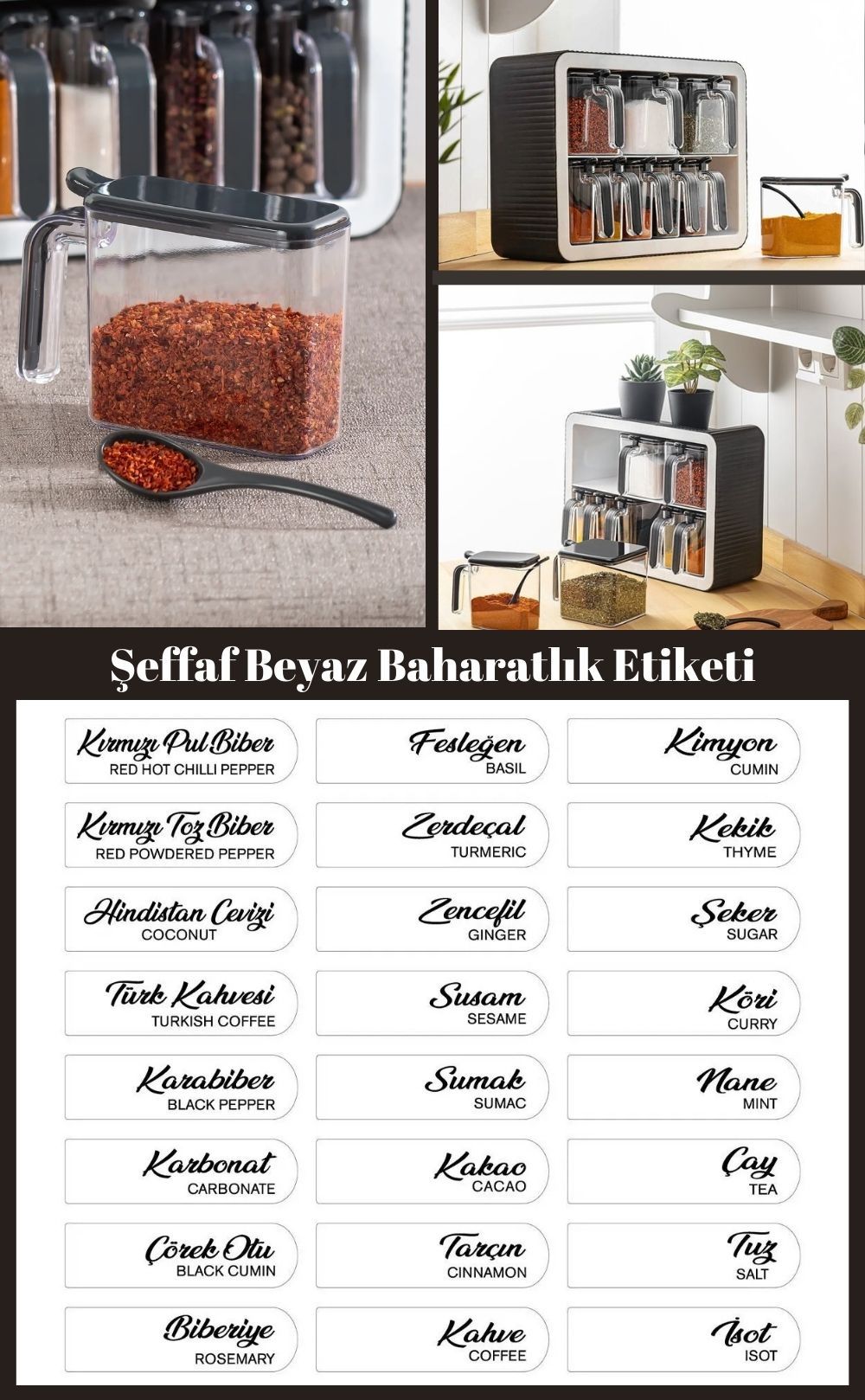 Baharatlık Seti Kutu İçeriğinde Neler Var?